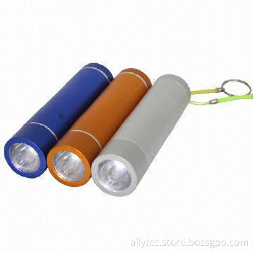 5,000mAh Tube Power Bank with LED Flashlight, for Charging All Mobile Phones, Tablet PCs